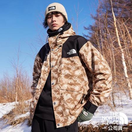 【The North Face】男 3效能 防水透氣防風耐磨連帽外套/夾克.風雨衣/7UR9-II7 棕兔紋✿30E010